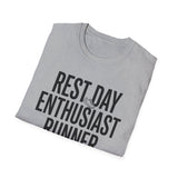 Rest Day Enthusiast Shirt, Funny Runner Shirt, Runner Gift, Running Tee, Marathon Gift