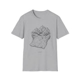 Surreal Hiker Shirt, Map to Mountains Illusion Art Tee, Hiker Gift, Hiking Tee, Outdoor Lover Gift