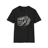 Surreal Dental Hygienist Shirt, Teeth to Mountains Illusion Art Tee, RDH Gift, Dental Hygiene Tee