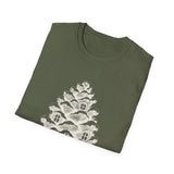 Surreal Christmas Shirt, Pinecone House Illusion Art Tee, Christmas Gift, Winter Holiday Tee