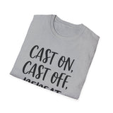 Cast On, Cast Off, Repeat Shirt, Funny Knitter Shirt, Knitting Gift, Knitter Tee, Yarn Lover Gift