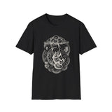 Surreal Celestial Shirt, Moon Swing Fox Illusion Art Tee, Moon Phase Tee, Mystical Witchy Gift