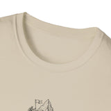 Surreal Bookish Shirt, Book Mountains Illusion Art Tee, Book Lover Gift, Reader Tee, Dark Academia Shirt