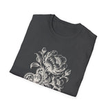 Surreal Engineer Shirt, Blooming Gears Illusion Art Tee, Engineer Gift, Mechanic Tee, Vintage Engraving Tee