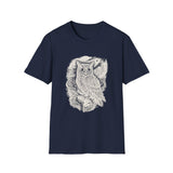 Surreal Forest Shirt, Forest Owl Illusion Art Tee, Wildlife Nature Tee, Outdoor Lover Gift