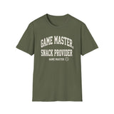 Game Master, Snack Provider Shirt, Funny Game Master Shirt, Tabletop Gamer Gift, RPG Tee, Game Night Gift