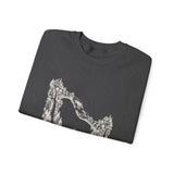 Surreal Fantasy Sweatshirt, Hands Bridge Illusion Art Crewneck, Whimsical Dreamer Tee, Fantasy Lover Gift
