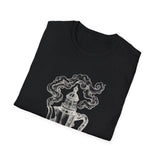 Surreal Coffee Shirt, Moka Lighthouse Illusion Art Tee, Coffee Lover Gift, Vintage Engraving Tee