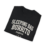 Sleeping Bag Burrito Shirt, Funny Camper Shirt, Camper Gift, Camping Tee, Outdoor Lover Gift