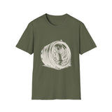 Surreal Photographer Shirt, Camera Lens Waterfall Illusion Art Tee, Photographer Gift, Camera Tee, Vintage Engraving Tee