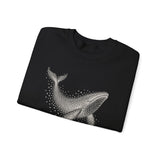 Surreal Bird Sweatshirt, Starling Whale Illusion Art Crewneck, Bird Lover Gift, Birdwatching Tee