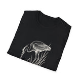 Surreal Birder Shirt, Heron to Reeds Illusion Art Tee, Bird Watcher Gift, Birdwatching Tee, Birder Gift
