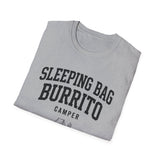 Sleeping Bag Burrito Shirt, Funny Camper Shirt, Camper Gift, Camping Tee, Outdoor Lover Gift