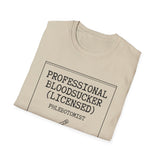 Professional Bloodsucker (Licensed) Shirt, Funny Phlebotomist Shirt, Phlebotomy Gift, Lab Tech Tee, Lab Week Gift