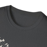 Surreal Music Shirt, Birds on a Wire Melody Illusion Art Tee, Musician Gift, Piano Guitar Tee