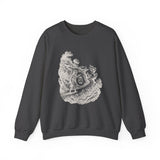 Surreal Celestial Sweatshirt, Moon Lantern Illusion Art Crewneck, Moon Phase Tee, Mystical Witchy Gift