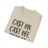 Cast On, Cast Off, Repeat Shirt, Funny Knitter Shirt, Knitting Gift, Knitter Tee, Yarn Lover Gift