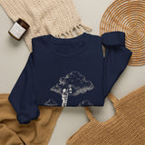 Surreal Fantasy Sweatshirt, Lantern Ladder Cloud Illusion Art Crewneck, Whimsical Dreamer Tee, Fantasy Lover Gift