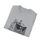 Surreal Christmas Shirt, Gift Box Forest Door Illusion Art Tee, Christmas Gift, Winter Holiday Tee