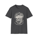 Surreal Bookish Shirt, Storm in a Teacup Illusion Art Tee, Book Lover Gift, Reader Tee, Dark Academia Shirt