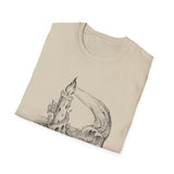 Surreal Ocean Shirt, Candle Lighthouse Illusion Art Tee, Whale Sea Life Tee, Beach Lover Gift