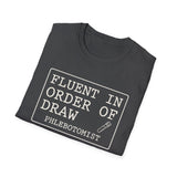 Fluent in Order of Draw Shirt, Funny Phlebotomist Shirt, Phlebotomy Gift, Lab Tech Tee, Lab Week Gift