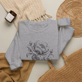 Surreal Engineer Sweatshirt, Blooming Gears Illusion Art Crewneck, Engineer Gift, Mechanic Tee, Vintage Engraving Tee