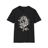 Surreal Garden Shirt, Rose Staircase Illusion Art Tee, Gardener Gift, Botanical Plant Tee