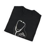 Surreal ER Nurse Shirt, Stethoscope to Road Illusion Art Tee, ER Nurse Gift, Emergency Nurse Tee, Nurse Week Gift