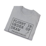 Fluent in Order of Draw Shirt, Funny Phlebotomist Shirt, Phlebotomy Gift, Lab Tech Tee, Lab Week Gift