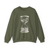 Surreal Travel Sweatshirt, Hourglass Desert Ocean Illusion Art Crewneck, Adventure Gift, Wanderlust Tee