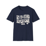 Sit-to-Stand Supervisor Shirt, Funny CNA Shirt, CNA Gift, Nursing Assistant Tee, Healthcare Worker Gift