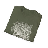 Surreal Music Shirt, Trumpet Garden Illusion Art Tee, Musician Gift, Piano Guitar Tee