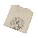Surreal Math Teacher Shirt, Pi to Spiral Staircase Illusion Art Tee, Math Teacher Gift, Teacher Tee, Back to School Gift