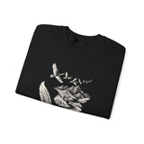 Surreal Bird Sweatshirt, Feather Quill River Illusion Art Crewneck, Bird Lover Gift, Birdwatching Tee