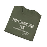 Professional Shoe Tier Shirt, Funny Kindergarten Teacher Shirt, Kindergarten Teacher Gift, Teacher Tee, Back to School Gift
