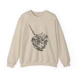 Surreal Artist Sweatshirt, Paintbrush River Illusion Art Crewneck, Artist Gift, Painter Tee, Vintage Engraving Tee