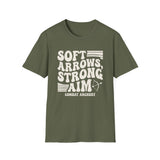 Soft Arrows, Strong Aim Shirt, Funny Combat Archery Shirt, Archery Gift, Archer Tee, Combat Archery Gift