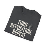 Turn, Reposition, Repeat Shirt, Funny CNA Shirt, CNA Gift, Nursing Assistant Tee, Healthcare Worker Gift