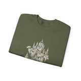 Surreal Architect Sweatshirt, Blueprint Castle Illusion Art Crewneck, Architect Gift, Vintage Engraving Tee