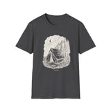Surreal Camper Shirt, Tent to Pine Forest Illusion Art Tee, Camper Gift, Camping Tee, Outdoor Lover Gift
