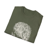 Surreal Cat Shirt, Shadow Tiger Illusion Art Tee, Cat Lover Gift, Vintage Engraving Cat Tee