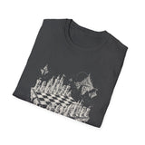 Surreal Chess Shirt, Chessboard in the Clouds Illusion Art Tee, Chess Player Gift, Board Game Tee