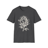 Surreal Garden Shirt, Rose Staircase Illusion Art Tee, Gardener Gift, Botanical Plant Tee