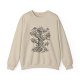 Surreal Fantasy Sweatshirt, Tree City Illusion Art Crewneck, Whimsical Dreamer Tee, Fantasy Lover Gift