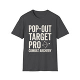 Pop-Out Target Pro Shirt, Funny Combat Archery Shirt, Archery Gift, Archer Tee, Combat Archery Gift