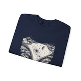 Surreal Space Sweatshirt, Zipper Galaxy Illusion Art Crewneck, Astronomy Tee, Space Lover Gift