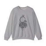 Surreal Garden Sweatshirt, Pocket Watch Garden Illusion Art Crewneck, Gardener Gift, Botanical Plant Tee