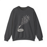Surreal Firefighter Sweatshirt, Fire Hose Doves Illusion Art Crewneck, Firefighter Gift, Vintage Engraving Tee