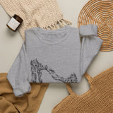 Surreal Fantasy Sweatshirt, Hands Bridge Illusion Art Crewneck, Whimsical Dreamer Tee, Fantasy Lover Gift